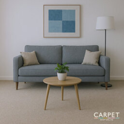 Carpet Shop Online Charm Modern Beige Twist Carpet 4M X 4M - thumbnail 4