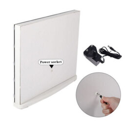 Darphe White Hollywood Led Lighted Makeup Mirror With 10X Magnification And 3 Lighting Modes, 50Cm W X 10Cm D X 42Cm H - thumbnail 7