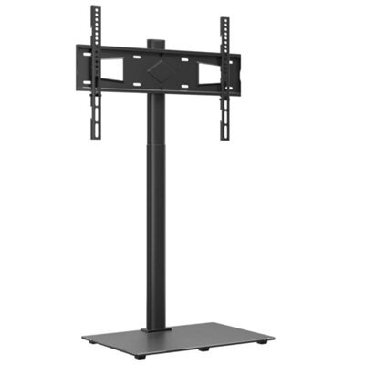 Berkfield Compact Corner Tv Stand 1-Tier For 32-65 Inch Black
