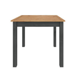Dining Table & 2 Chairs Charcoal Grey Rio Solid Wood Pine Wooden Painted - thumbnail 4