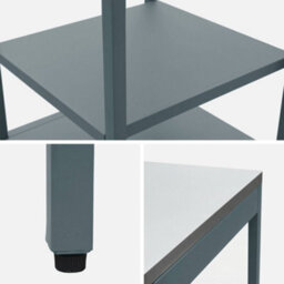 Sweeek - Steel Outdoor Kitchen With 2 Shelves, Grey Blue L49Cm - Naxos - thumbnail 4