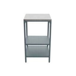 Sweeek - Steel Outdoor Kitchen With 2 Shelves, Grey Blue L49Cm - Naxos - thumbnail 3