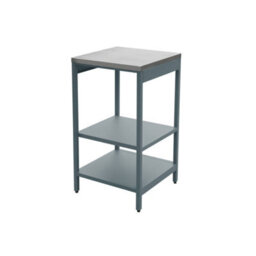 Sweeek - Steel Outdoor Kitchen With 2 Shelves, Grey Blue L49Cm - Naxos - thumbnail 2