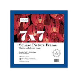 7X7 Blue Picture Frame (17.8 X 17.8Cm) Poster, Photo, Artwork, Gallery Wall Or Print - thumbnail 1