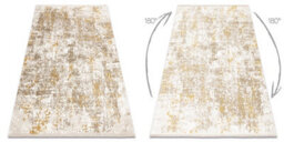 RugsX Modern Carpet Duke 51546 Beige / Gold - Vintage, Structured, Very Soft 120X170 Cm - thumbnail 2