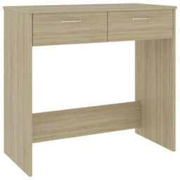 Berkfield Modern Desk Sonoma Oak 80X40X75 Cm Engineered Wood - thumbnail 1