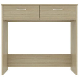 Berkfield Modern Desk Sonoma Oak 80X40X75 Cm Engineered Wood - thumbnail 3
