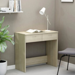 Berkfield Modern Desk Sonoma Oak 80X40X75 Cm Engineered Wood - thumbnail 2