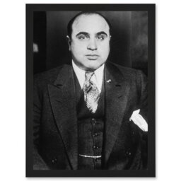 Artery8 Al Capone 1935 Photo Chicago Gangster The Outfit Wall Art Print - A4 Size - thumbnail 1