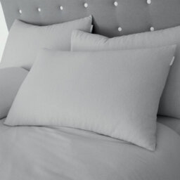Catherine Lansfield Brushed Cotton Standard Pillowcase Pair Grey