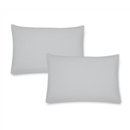 Catherine Lansfield Brushed Cotton Standard Pillowcase Pair Grey - thumbnail 3