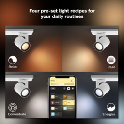 Philips Hue Argenta White And Colour Ambiance Quadruple Spotlight White - thumbnail 4