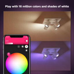 Philips Hue Argenta White And Colour Ambiance Quadruple Spotlight White - thumbnail 2