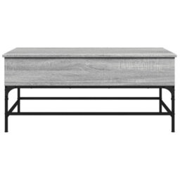 Berkfield Coffee Table Grey Sonoma 100X50X45 Cm Engineered Wood And Metal - thumbnail 5