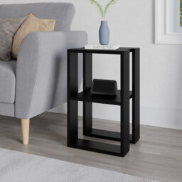 Decortie Lonie Modern Slim Bedside Table Nightstand 34Cm Bedroom Black H 55Cm - thumbnail 7