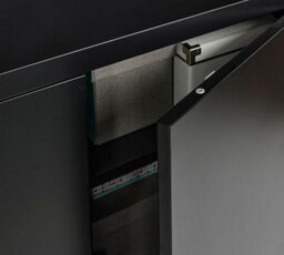 MMT Funiture Designs mmt Small Steel Cabinet 2 Door Lockable Metal Filing Cupboard Black - thumbnail 6