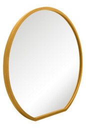 Mirroroutlet The Circulus Gold Framed Flat Bottom Circular Wall Mirror 105Cm X 100Cm - thumbnail 3