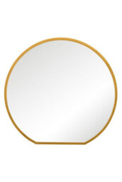 Mirroroutlet The Circulus Gold Framed Flat Bottom Circular Wall Mirror 105Cm X 100Cm - thumbnail 2