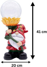 Marco Paul Solar Power Woodland Wizard Garden Ornament Colour Changing Light Outdoor 45Cm - thumbnail 2