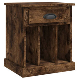 Berkfield Elegant Bedside Cabinets 2 Pcs Smoked Oak 43X36X50 Cm - thumbnail 6