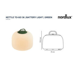 Nordlux Kettle Outdoor Plastic Portable Battery 3-Level Dimming Green,battery Led - thumbnail 4