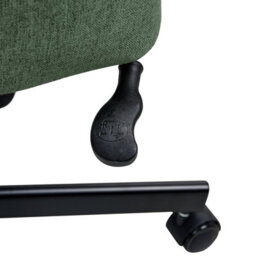Beliani Office Chair Caroga Fabric Dark Green - thumbnail 8