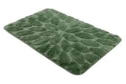 RugsX Bathroom Rug Supreme Stones, Non-Slip, Soft - Green 50X80 Cm - thumbnail 2