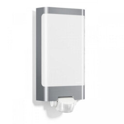 Steinel L 240 S Silver Led Wall Light Stainless Steel Trim Adjustable Pir Motion Sensor Impact Resistant - thumbnail 1