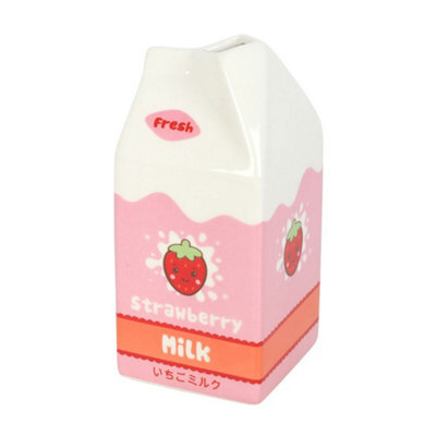 Something Different Strawberry Milk Cartoon Flower Vase Multicoloured (One Size) - image 1