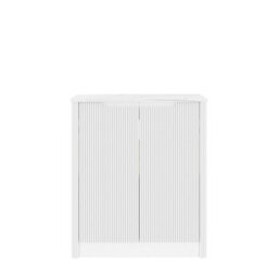 Royal Bathrooms Avenza 800mm Matt White Floor Standing Bathroom Vanity Unit 2 Door With Carrara White Undrilled Worktop& No Basin - thumbnail 6