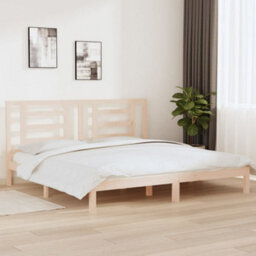 Berkfield Bed Frame Solid Wood Pine 200X200 Cm - thumbnail 1
