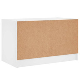Berkfield Tv Cabinet With Glass Doors White 68X37X42 Cm - thumbnail 8