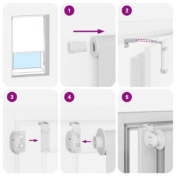 Walplus Shower Roller Blind 140X240 Cm Fabric Width 136 Cm - thumbnail 6