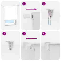Walplus Shower Roller Blind 140X240 Cm Fabric Width 136 Cm - thumbnail 7