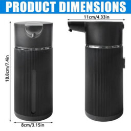 Black Automatic Soap Dispenser 420Ml Touchless Electric Liquid Hand Soap Dispenser - thumbnail 2