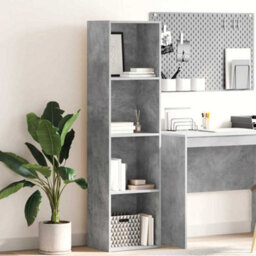 Vidaxl Bookcase Concrete Grey 40X30X152 Cm Engineered Wood - thumbnail 1