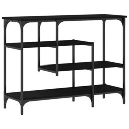 Walplus Console Table With Shelf Black Oak 100 X 35 X 75 Cm - thumbnail 7