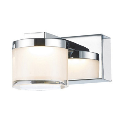 Luminosa Lighting Luminosa Modern Led Wall Lamp Chrome, Warm White 3000K 210Lm