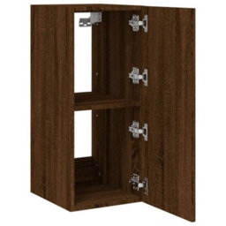 Walplus Tv Wall Cabinet With Led Lights Brown Oak 30.5X35X70 Cm - thumbnail 8