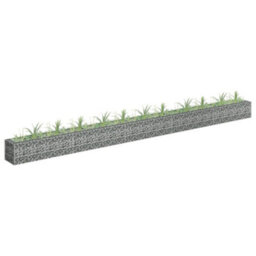 Berkfield Gabion Raised Bed Galvanised Steel 450X30X30 Cm - thumbnail 1