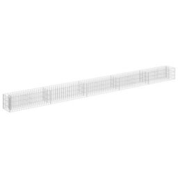 Berkfield Gabion Raised Bed Galvanised Steel 450X30X30 Cm - thumbnail 2