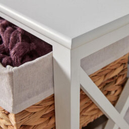 Home Source Fully Assembled 4 Drawer Storage Unit White - thumbnail 3