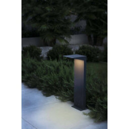 Luminosa Lighting Luminosa Soleil Outdoor Dark Grey Bollard Solar Panel Light Ip54 - thumbnail 2
