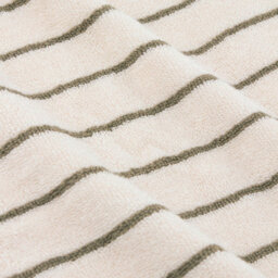 Yard Hebden Narrow Striped 100% Cotton Hand Towel, Olive, 50 X 100Cm - thumbnail 3