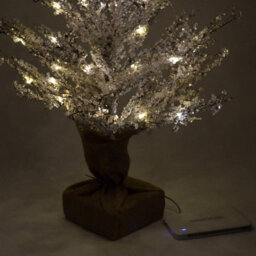 Shatchi 18In Pre-Lit Christmas Tree Battery Usb Operated Warm White Lights Home Window Decor - thumbnail 5
