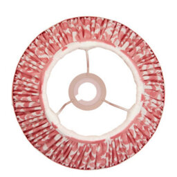 Loops Handcrafted Coral Pink Ikat Lamp Shade - 25Cm Tapered Design For Elegant Home Decor - thumbnail 4