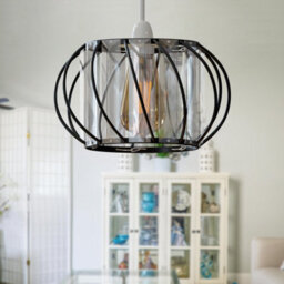 Ledsone Modern Crystal Glass Lamp Cage Ceiling Light Fixture - thumbnail 8