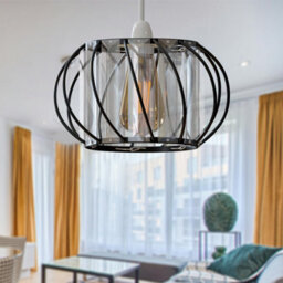 Ledsone Modern Crystal Glass Lamp Cage Ceiling Light Fixture - thumbnail 9