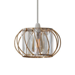 Ledsone Modern Crystal Glass Lamp Cage Ceiling Light Fixture - thumbnail 1
