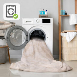 Homeart Soft Area Rugs, Anti-Slip, Machine Washable Fluffy Carpet For Living Room Bedroom Kitchen, Cream, 140X200 Cm - thumbnail 4